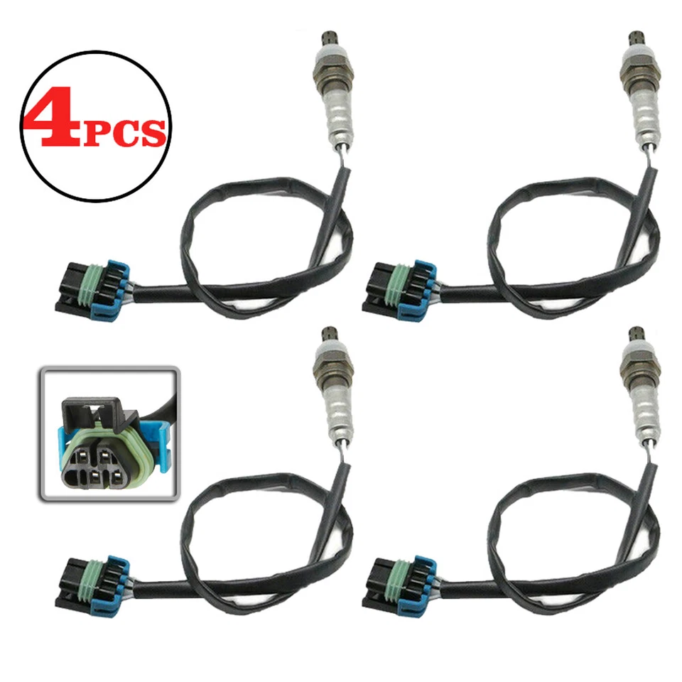 Sensor de oxígeno ascendente y descendente 4 piezas para Cadillac SRX 2010-2011 3,0 L 2012-2014 SRX 3,6 L Foto 2 de 4