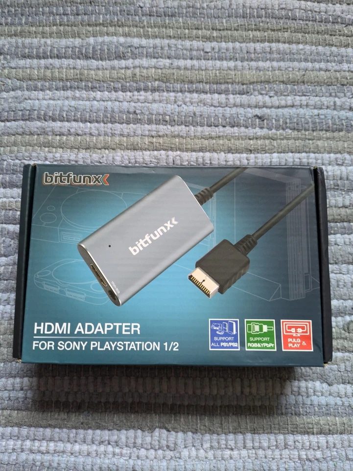 Bitfunx PS1 & PS2 HDMI - PlayStation to HDMI Adapter Converter RGB and Component - Image 2 of 4