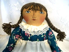 Pattern, sewing,  primitive folk-art, doll, handmade, Dumplinragamuffin, #261