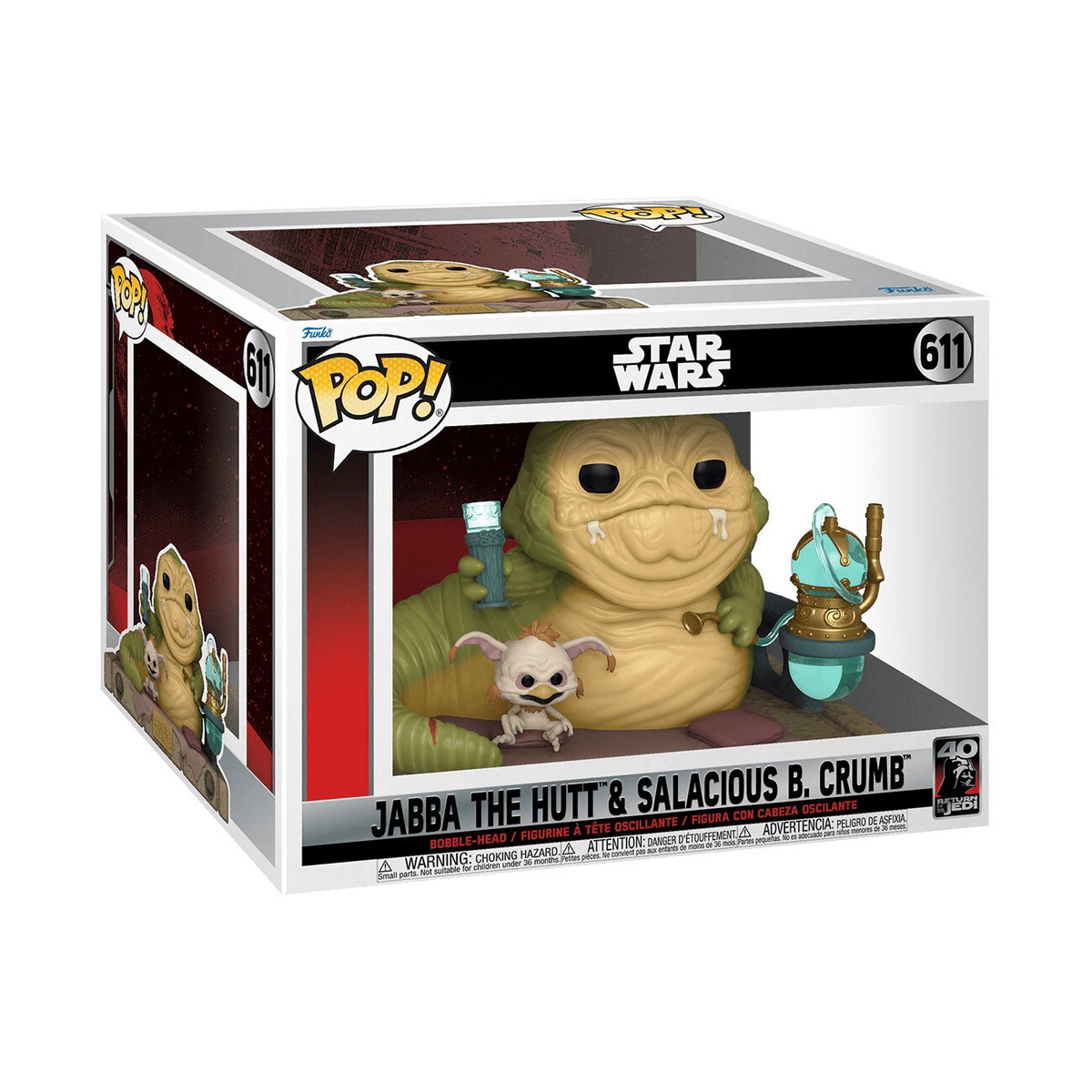 FUNKO POP! DELUXE: Return of the Jedi 40th - Jabba w/Salacious