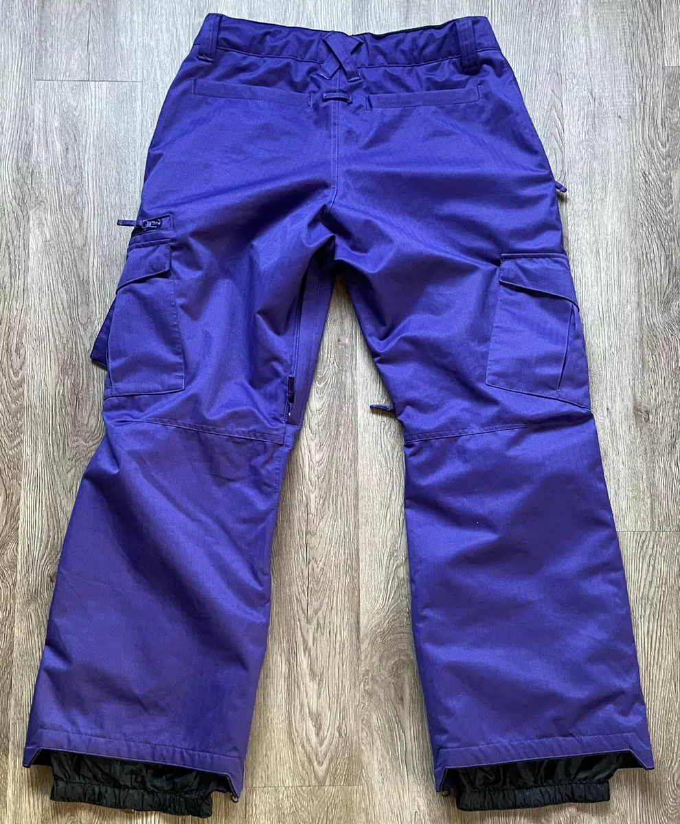 Empyre Pants Women Medium Purple Snowboarding Ski Cargo 10000 MM  Waterproofing