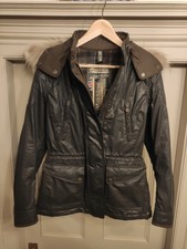 Matchless Notting Hill Waxed Hooded Motorcycle Coat Jacket - Eu 42 / Uk 10 / M