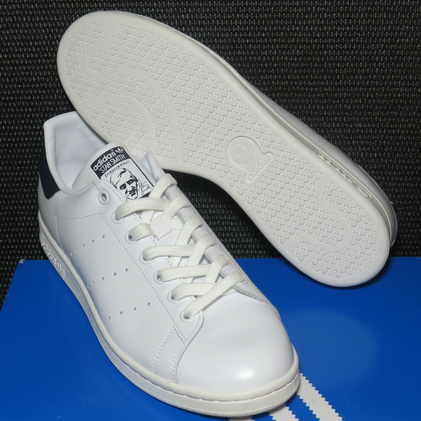 adidas originals stan smith leather trainers in white m20325