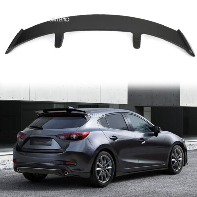 52'' For Mazda 3 5 6 Hatchback Van Matte Black Rear Trunk Spoiler Lip Tail Wing
