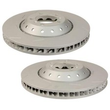 SHW Performance Pair Set of 2 Front 390mm Disc Brake Rotors For Porsche Panamera