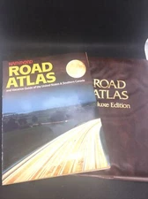 Vtg Hammond Road Atlas MCMXC 1990 Deluxe Edition USA/CAN Vinyl Cover  See Photos