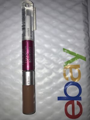 BOURJOIS Rouge Hyperfix Lip Color + Top Coat 2 DORE INDELEBILE unsealed