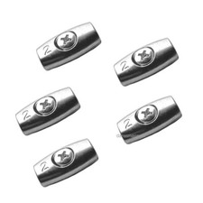 5 St&uuml;ck Litzenverbinder 2 bis 2.5  mm neu Ei-Form f&uuml;r Weidezaunlitzen