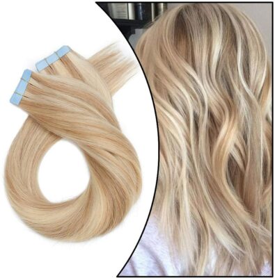 Double Side Invisable Skin Weft Tape In Remy Human Hair Extensions BalayageOmbre