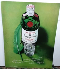 1973 Tanqueray Imported Special Dry Gin Print Ad Original