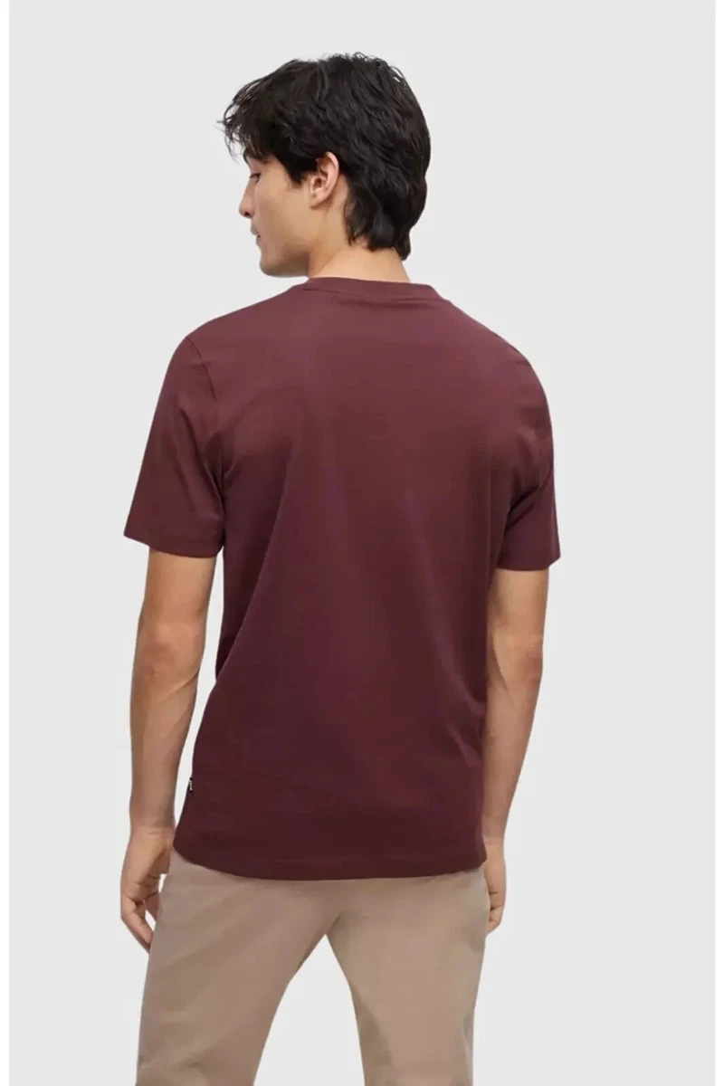 Burgundy hugo boss t shirt deals