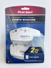FIRST ALERT Carbon Monoxide Alarm 2 Pack Includes Factory Sealed NOS