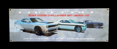 2023 Dodge Challenger SRT DEMON 170  LAST CALL  - 1 x3  - Banner - #KE518 - 