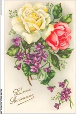 AKXP9-0899-WISHES - Happy Birthday - Flower Bouquet