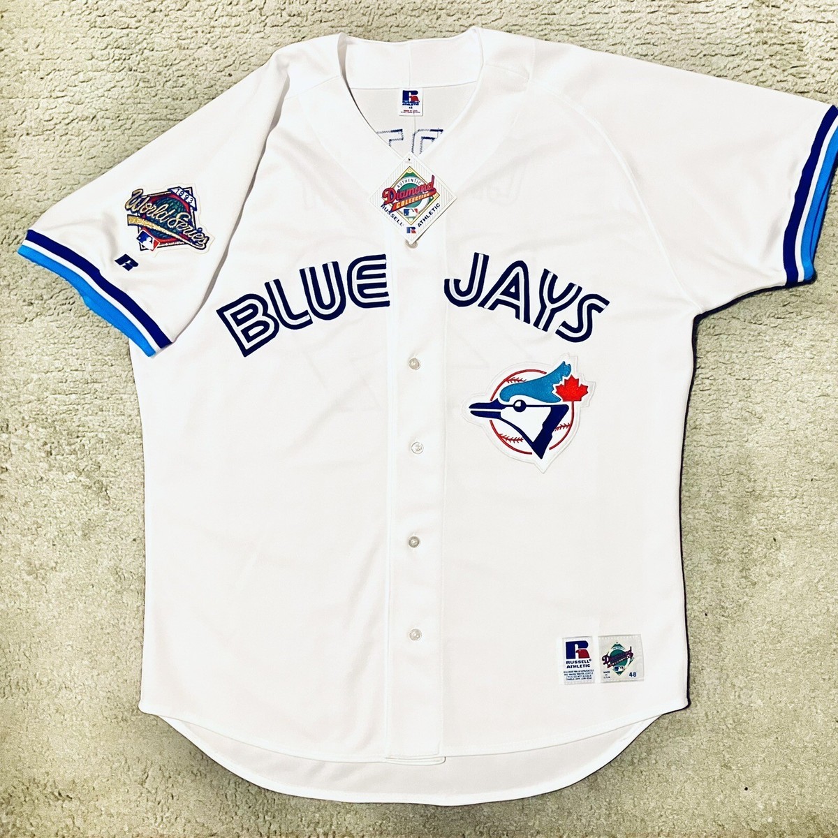NWT Sz 48 Russell Athletic Authentic 1993 Joe Carter Toronto