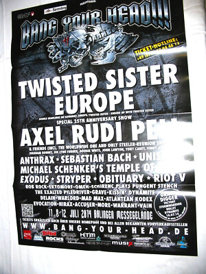 BANG YOUR HEAD FESTIVAL 2014 - DIN A1 Poster G - gefaltet  folded - Sammlerstück