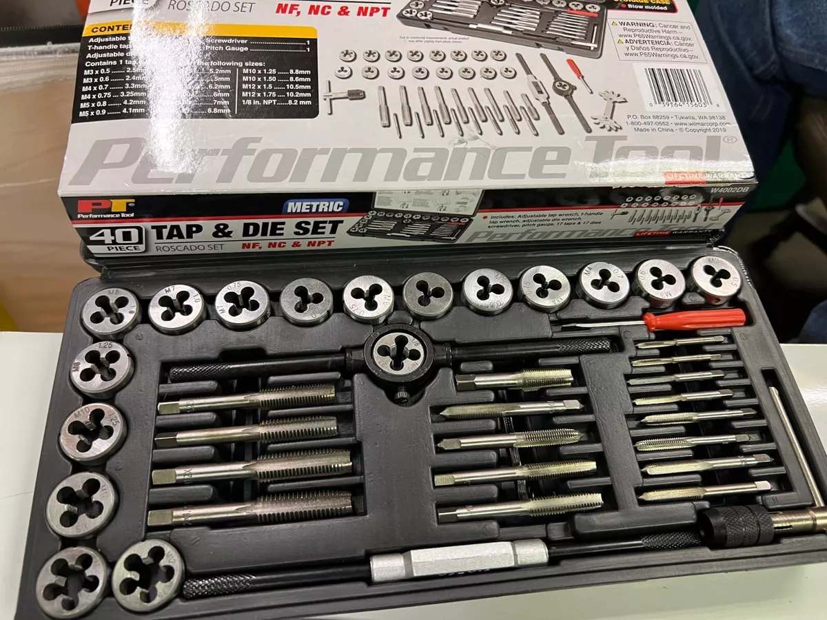 40 piece metric tap online and die set