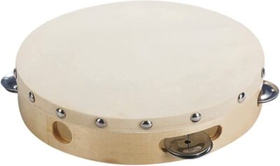 GRV TE-106H Tambourine With Head 10'' (6 Jingles)