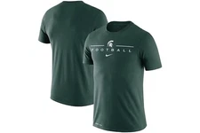 Men's Michigan State Spartans Football Nike Icon Word Performance Shirt XL NWT