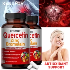 Kenofor Quercetin 600 Mg with Bromelain and Zinc-Energy Boost and Immune Support
