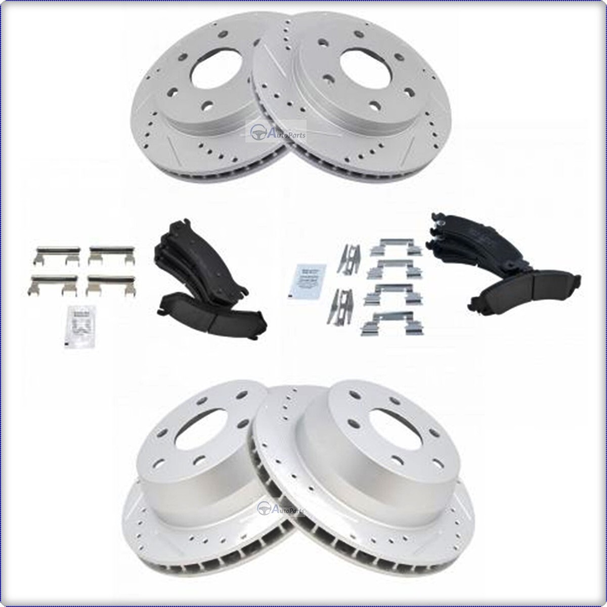 2 Bremsscheiben Bremsklötze Hinten Chevrolet Trailblazer 2002-2009 EXT