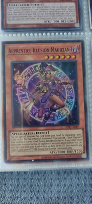 Yugioh Asian-English Lehrling Illusion Magier SDID-AE007 Super Selten