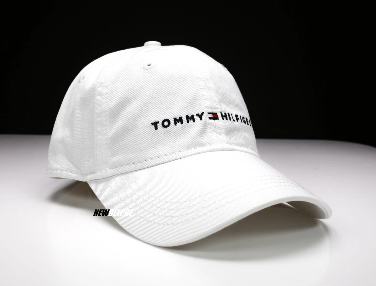 NWT TOMMY HILFIGER UNISEX SIGNATURE FLAG & TH LETTER LOGO BASEBALL GOLF CAP  HAT | eBay