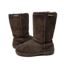 Bearpaw Women  s Boots, "Meadow", Size 8, Sheepskin Footbed, Brown, 605W