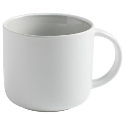 Maxwell & Williams Tint Becher Kaffeebecher Trinkbecher Weiß Hellgrau 450 ml