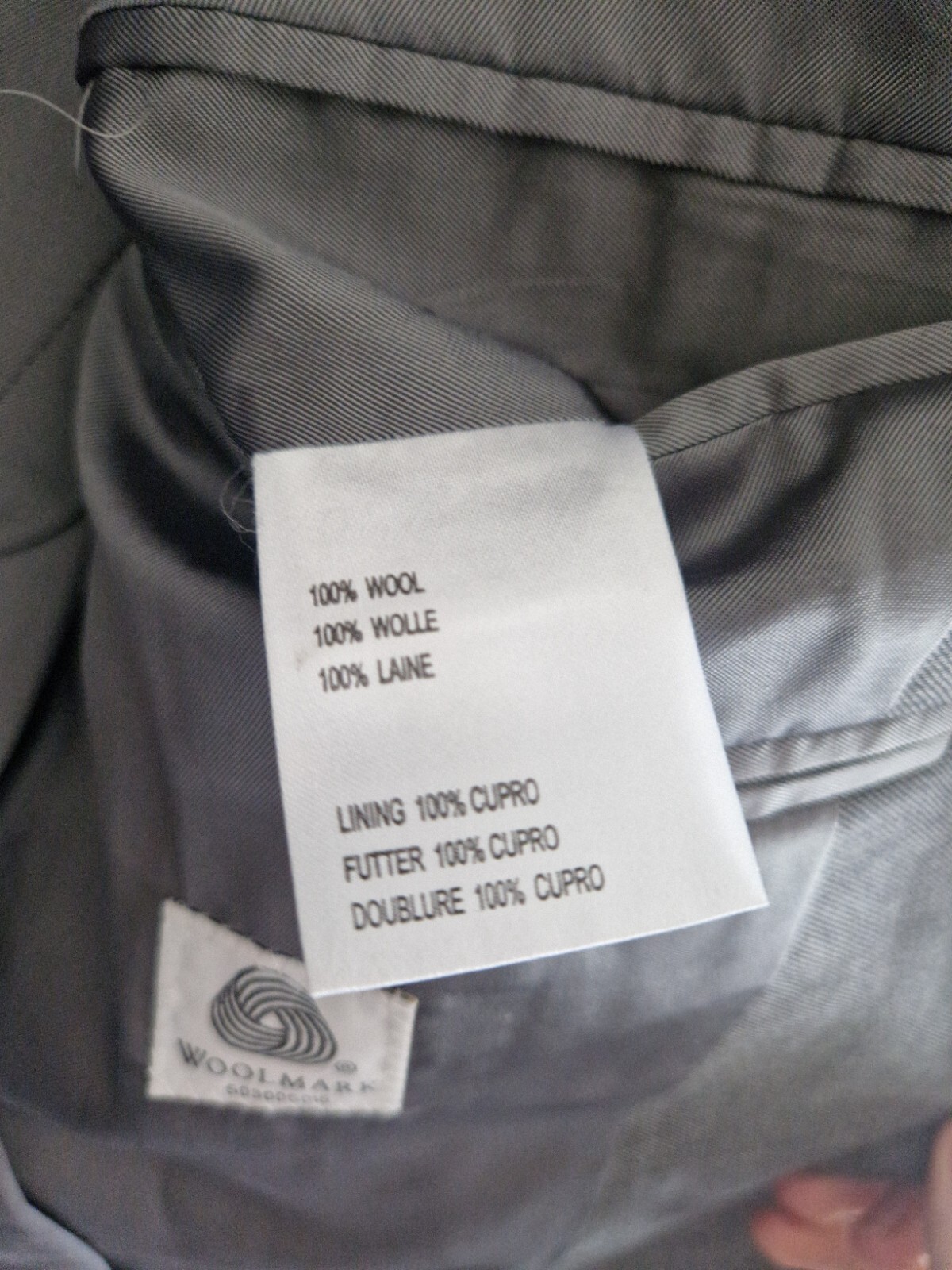 FILA Giacca grigia Richard James Savile Row. Taglia 40.