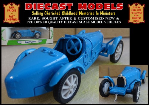 1938 BUGATTI TYPE 51 RACING CAR; UK MADE CORGI DIECAST SCALE MODEL MINT & BOXED