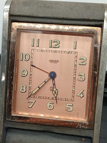 Vintage JAEGER 2 Days Early Travel Alarm Clock, 1950's - Picture 2 of 19