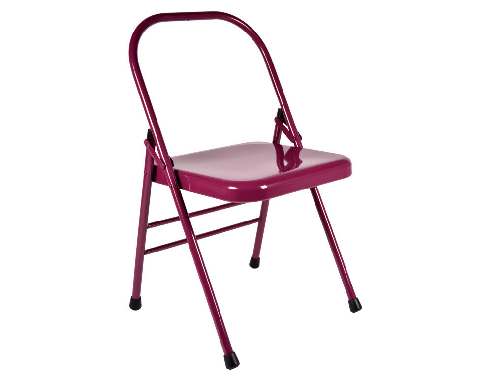 Chaise de Yoga 1 Barre Haute en Métal Noir pour Alignement Corporel