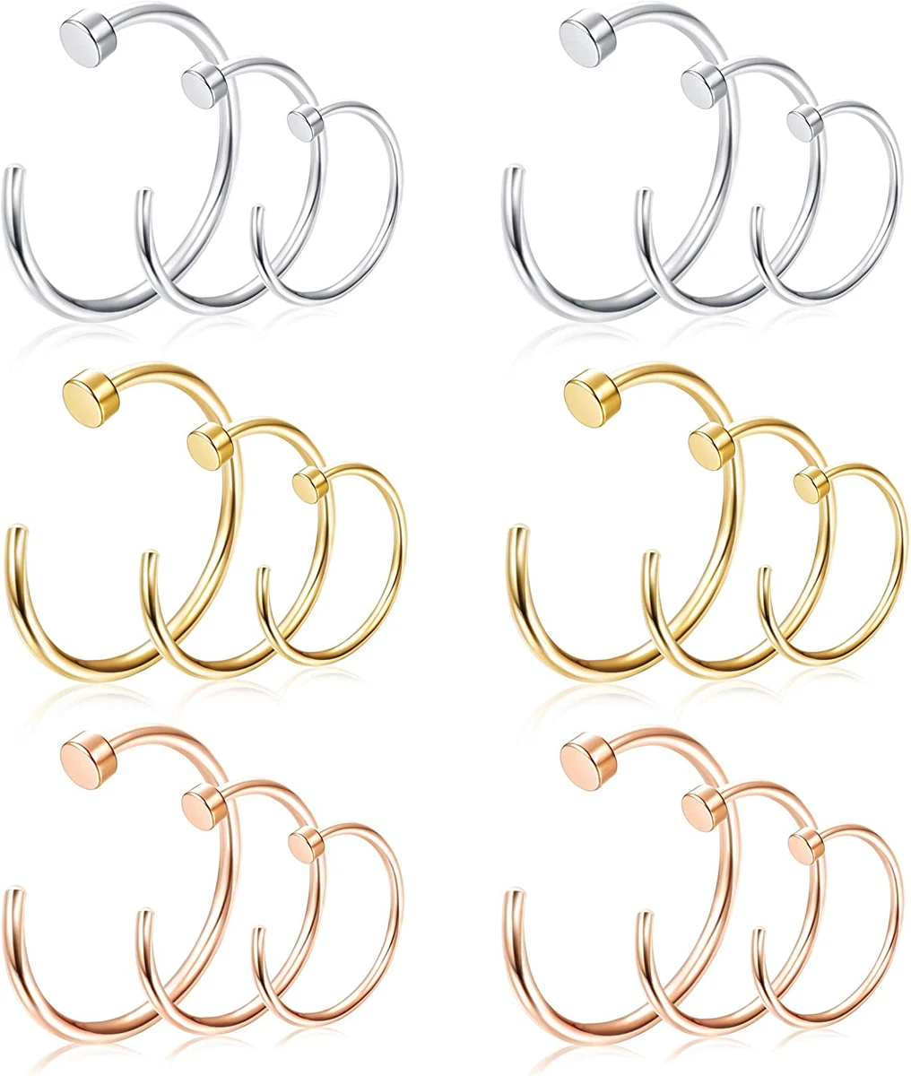 Flat disc nose hoop deals