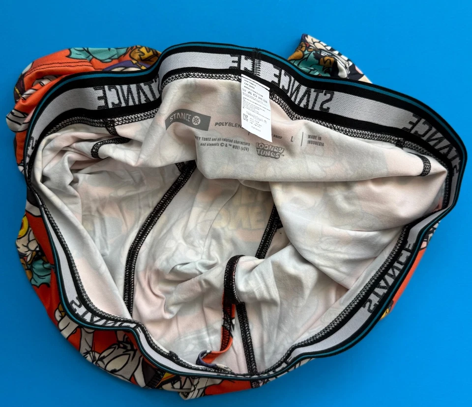STANCE LARGE 34-36 CALZONCILLOS BOXER BUGS BUNNY TAZ LOONEY TUNES PANTALONES CORTOS ROPA INTERIOR NUEVO Foto 3 de 4