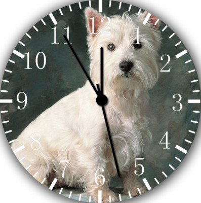 West Highland White Terrier Frameless Borderless Wall Clock Nice Gifts Decor F46