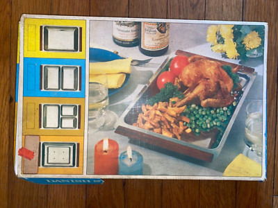 60er-70er Jahre Retro Vintage Dänisch Mitte Jahrhundert Edelstahl Servierfleisch Tablett, Geschirr