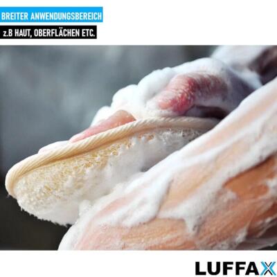 Natürlicher Luffa Peelinghandschuh – ägyptischer Loofah-Schwamm, Sanftes Körperpeeling, Für Dusche & Bad