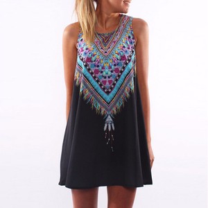 robe sans manche courte