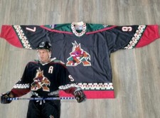 NEW AUTOGRAPHED VINTAGE PHOENIX COYOTES  ROENICK JERSEY CCM XL RARE KACHINA 90S 