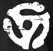 45 RPM ADAPTER T-Shirt Record Spindle Spider Hub Retro Stereo DJ Djing S-6XL Tee