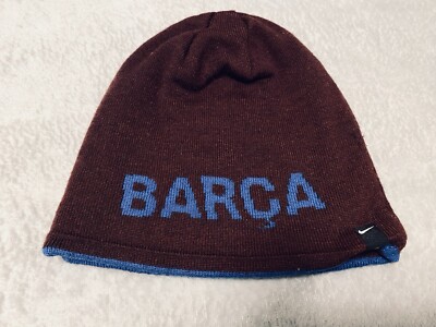 Hype Nike FC Barcelona Soccer   Team Football Barsa Reversible Hat   