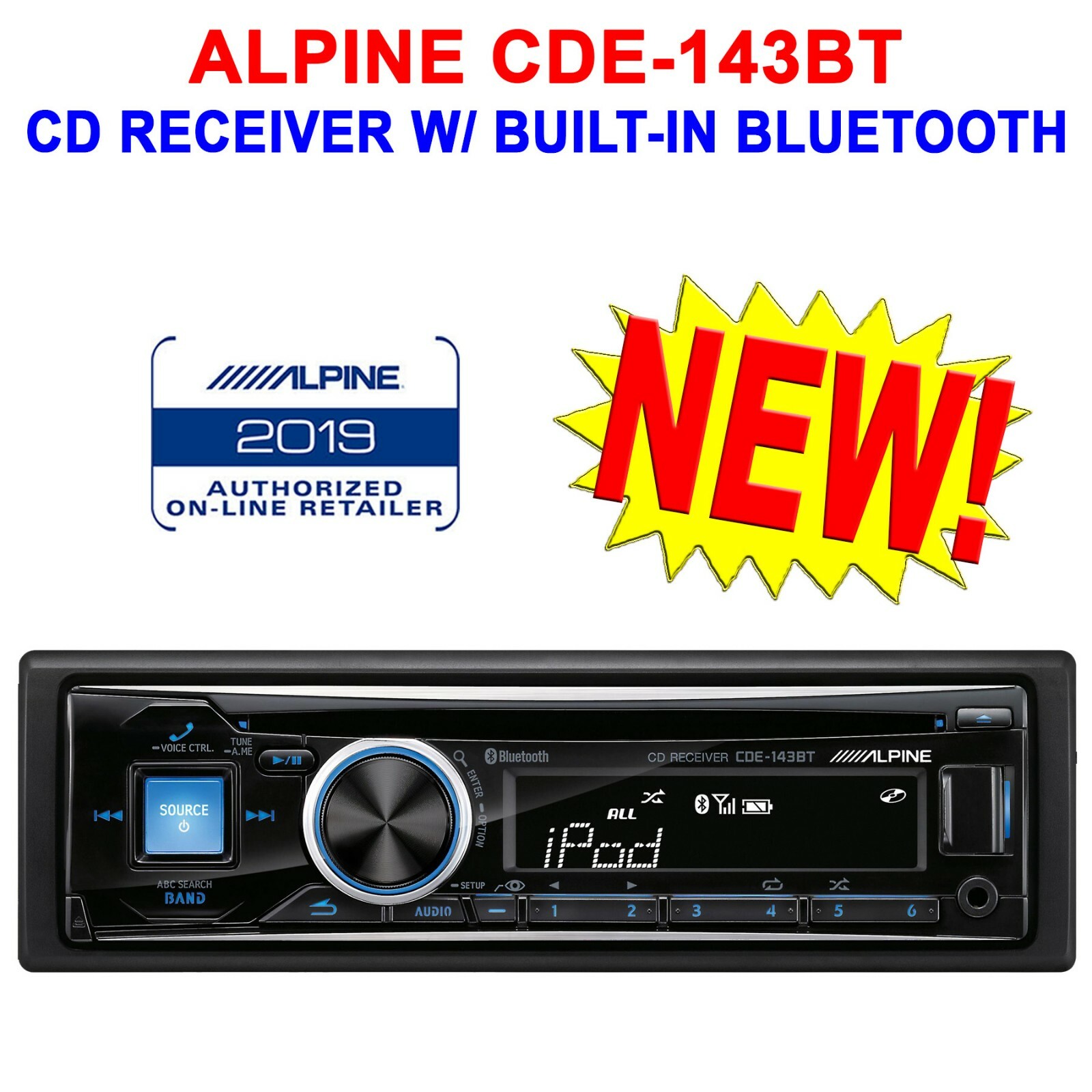 alpine radio bluetooth no unit