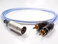 Clairmont Cable Silver QUAD 33 34 44 303 405 4-pin DIN Dual RCA Cable