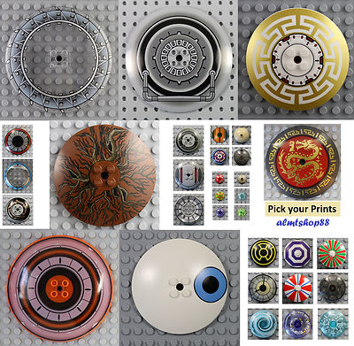LEGO - Decorated Dish Assorted - PICK YOUR PRINT & SIZE - Round Plate Inverted 