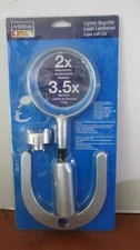 ArtMinds~2X Magnification LIGHTED MAGNIFIER with BASE~ New in Package (cr)