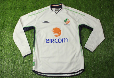 Maillot De Foot Rétro Irlande Umbro Coupe Du Monde 2002 – Taille L Vintage Années 2000