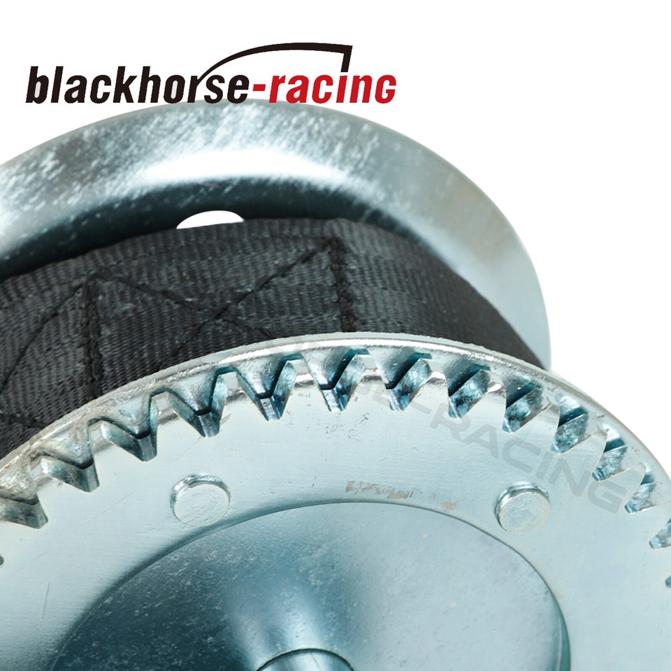 3500lbs Dual Gear Hand Winch Manual Hand Crank Boat ATV RV Trailer