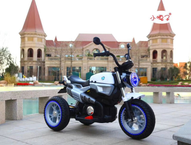 12V Electric Kids Toy Ride On 3 Wheel Bike Car Motorbike 2x 20W Trike 2 Motors OB10284