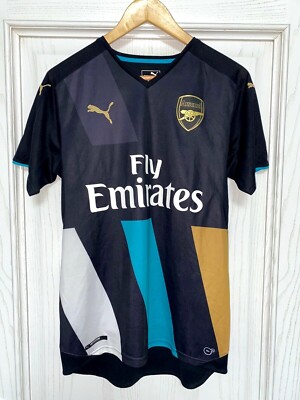 ARSENAL LONDON 2015 2016 THIRD 3RD FOOTBALL SHIRT SOCCER #17 MAX